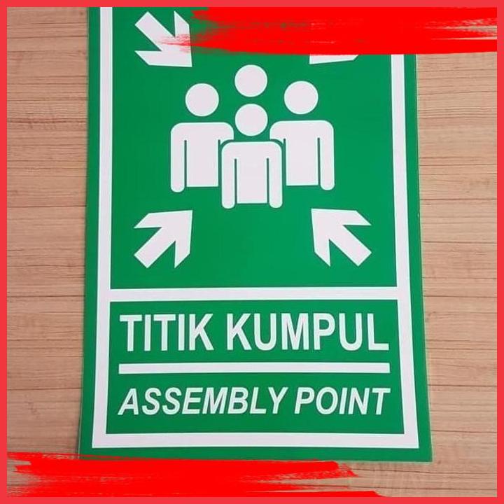 Jual Sai Titik Kumpul Assembly Point Sticker Label K Rambu X Cm