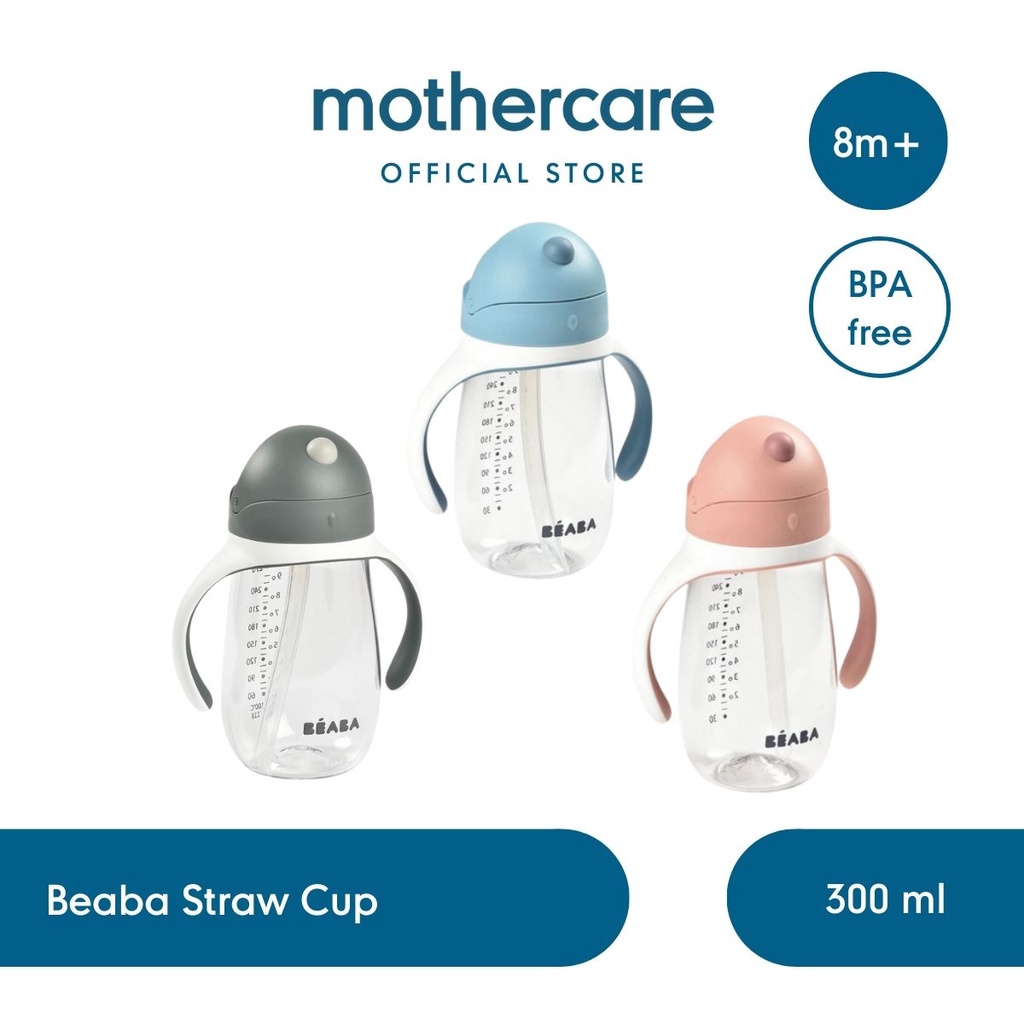 Jual Beaba Straw Cup 300ml Botol Minum Sedotan Anak Shopee Indonesia
