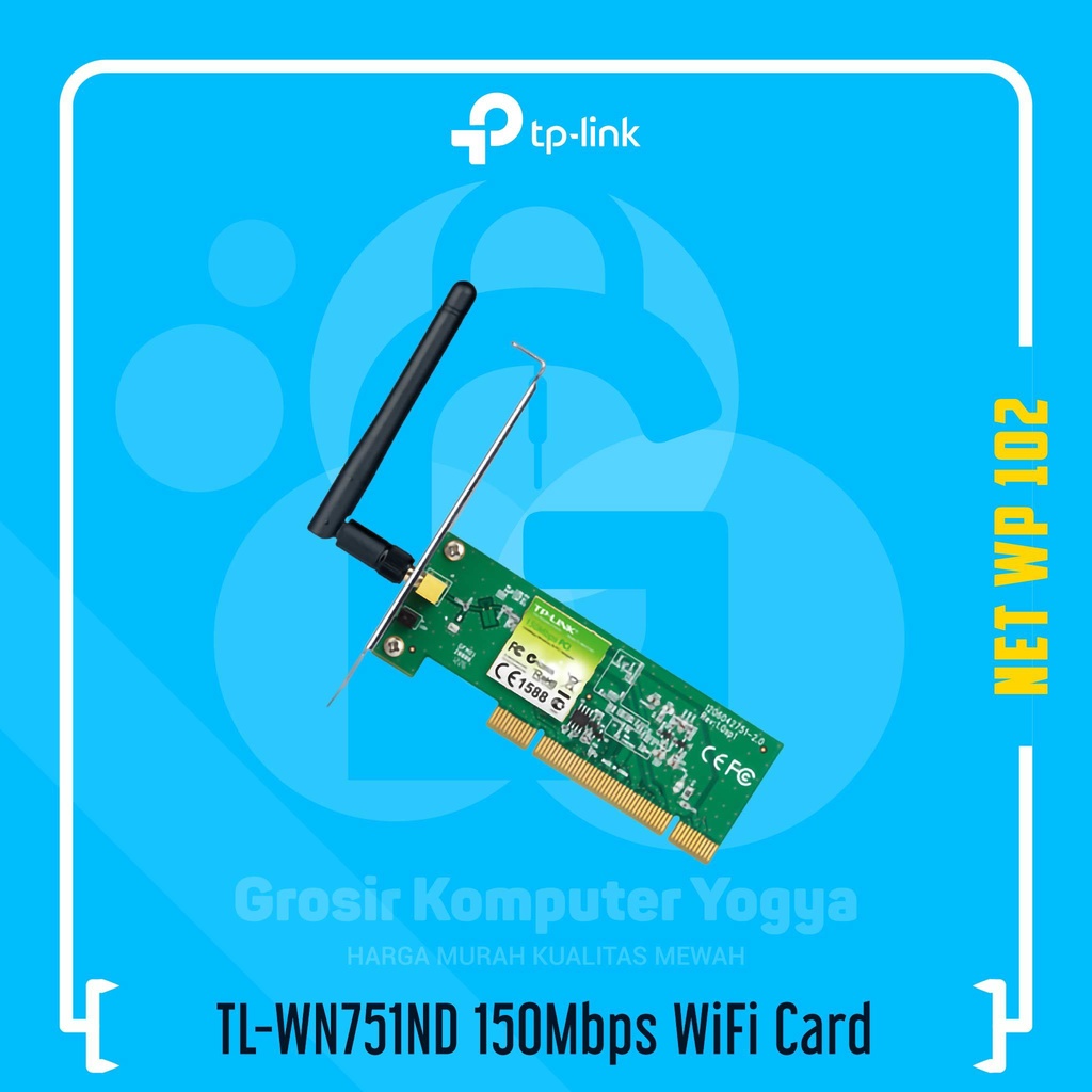 Jual TP-Link TL-WN751ND 150Mbps Wireless N PCI Adapter WiFi Card ...