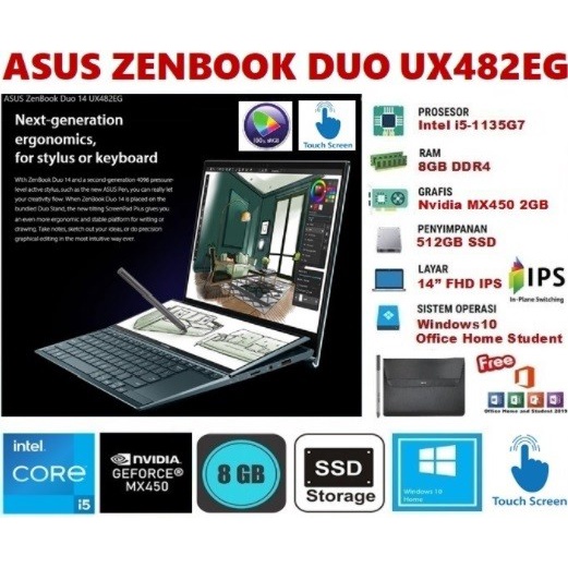 Chargeur Secteur Asus ZenBook Duo 14 UX482EG – USB-C 65W Original – Neuf