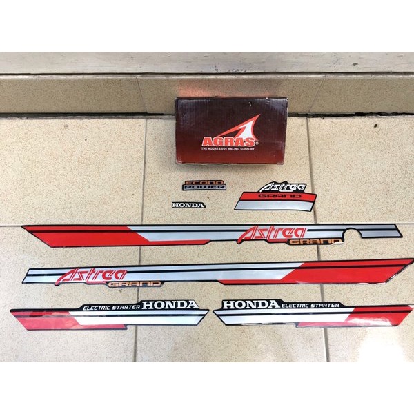 Jual Sticker List Striping Stiker Fullset Honda Astrea Grand Bulus Ampal Buntung Kapsul Tahun