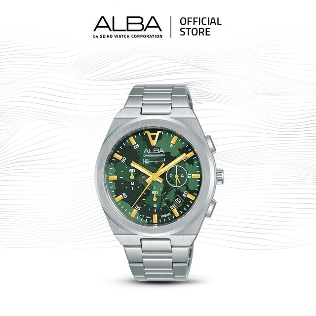 Jual Alba Signa Jam Tangan Pria Chronograph AT3H51 / AT3H51X1 Quartz ...