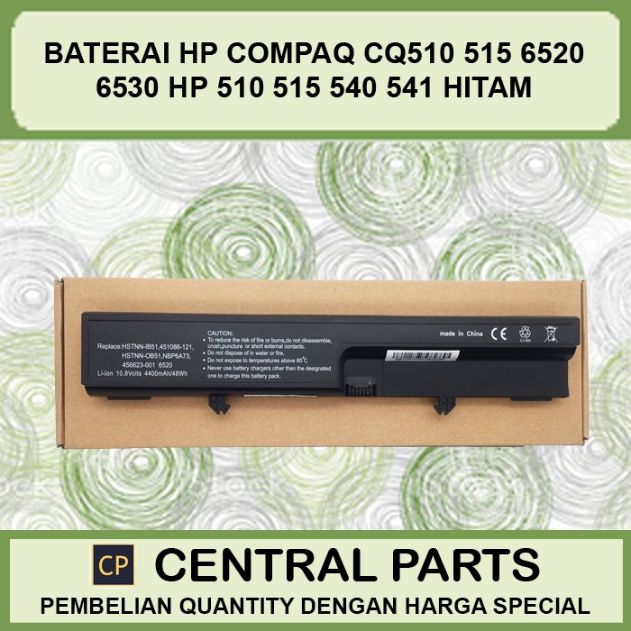 Batteria Di Ricambio HSTNN-OB51 Per HP Compaq 6520/515/540 | 10,8V 5200mAh Li-ion, Certificata CE - 5