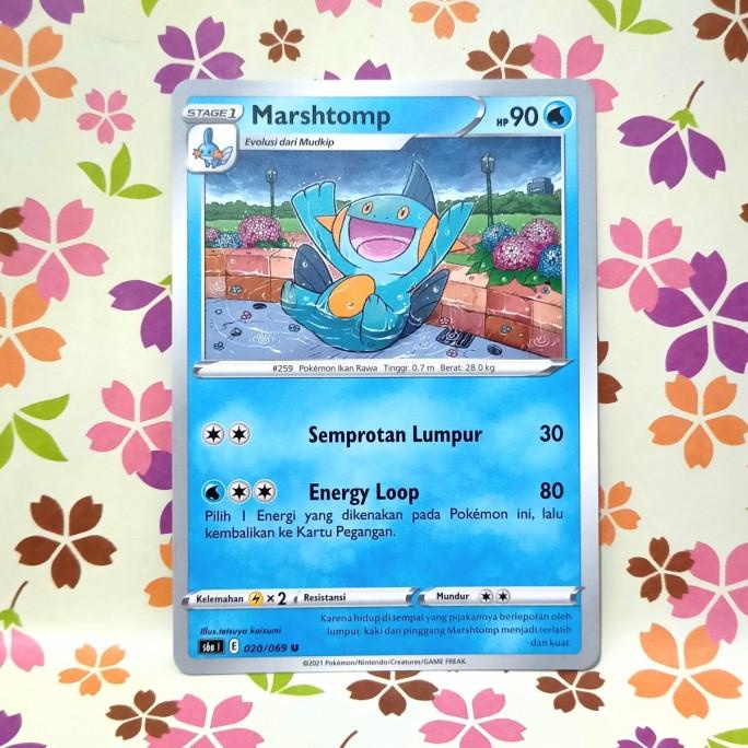 Jual marshtomp U s6a | 020/069 pokemon tcg indonesia set 9 | Shopee ...