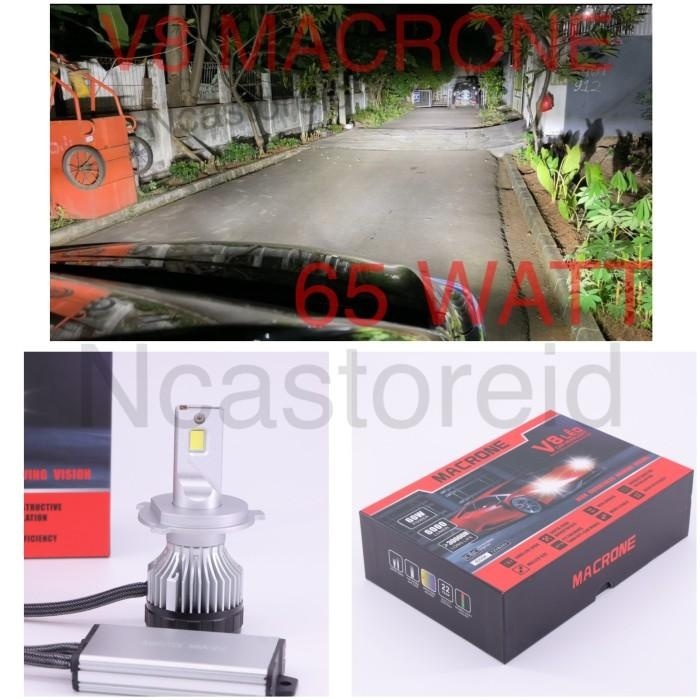 Jual Lampu Led V8 Macrone Headlight H4 6000K | Shopee Indonesia