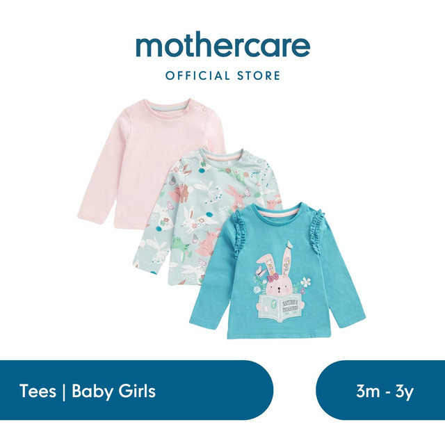 Mothercare Vehicles Long-Sleeved T-Shirts - 3 Pack main image 0