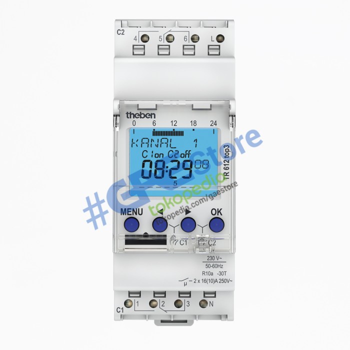 Jual [New Ori] Theben Termina 612 Top 3 Series- Digital Time Switch ...
