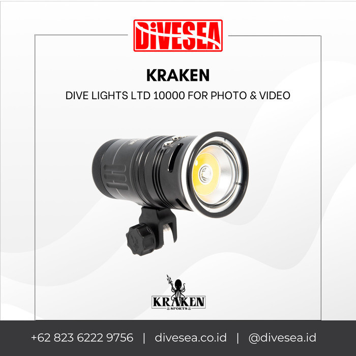 Jual Kraken Dive Lights LTD 10000 for Underwater Photo & Video 27sg
