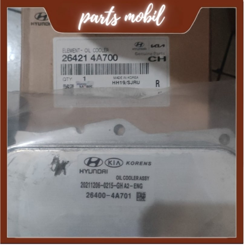 Jual Cooler Engine Oil Hyundai H1 Tipe A2 Asli Mobis 26421-4A700 TYCXJ ...