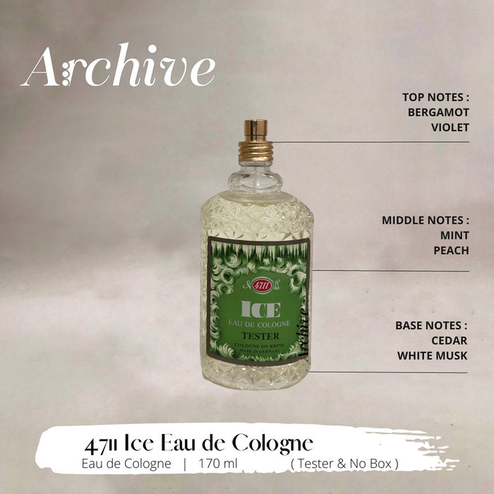 Jual Parfum Original 4711 Ice Eau de Cologne 170ml (NO