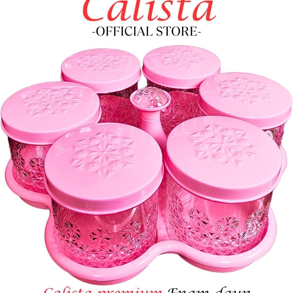 Jual Toples Calista Enam Daun Toples Kue Kering Lebaran Set Isi Pcs