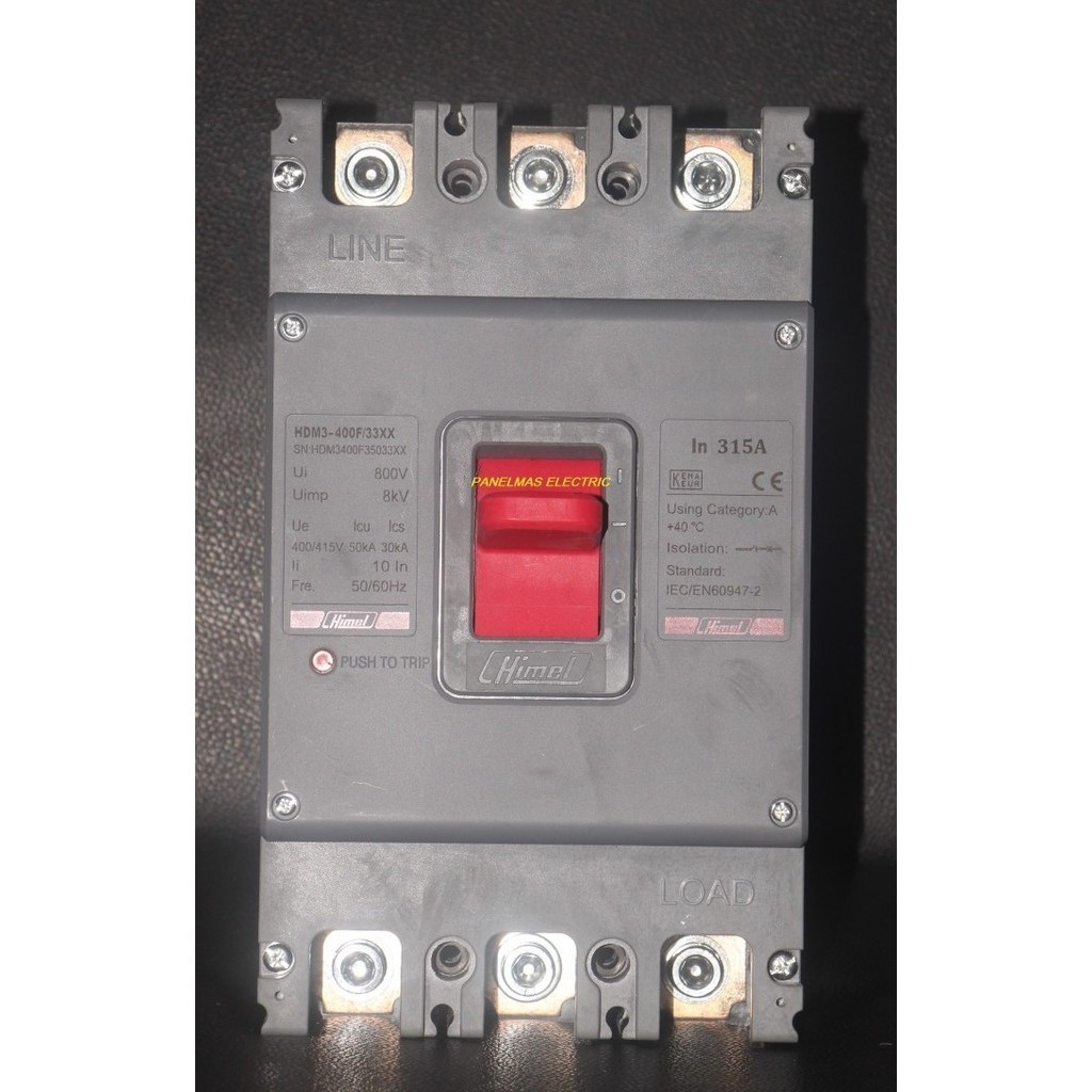 Jual MCCB Case Circuit Breaker Himel HDM3400F40033XX 3P 400A / 50kA ...