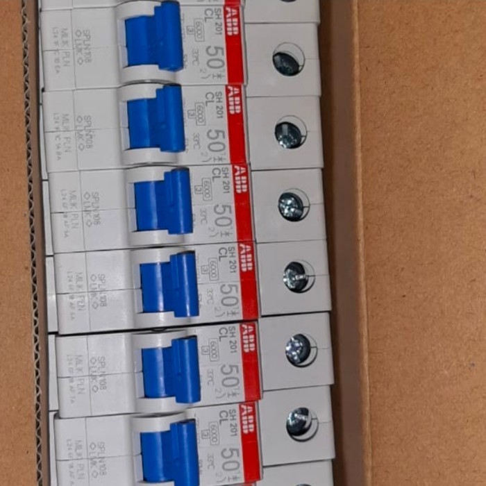 Jual HARGA DISC - MCB ABB 50 Ampere Original Milik PLN | Shopee Indonesia