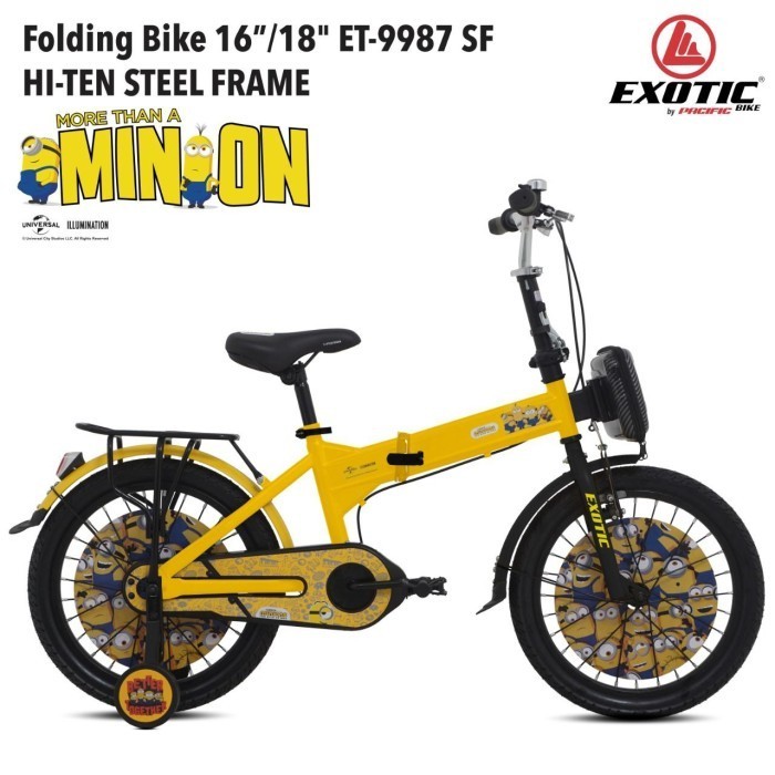 Jual Sepeda Lipat Anak ET-9987 SF Edisi Minion | Shopee Indonesia