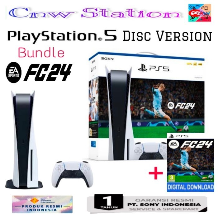 Jual PS5 Sony Playstation 5 bundle Fifa FC24 Garansi Resmi Sony ...