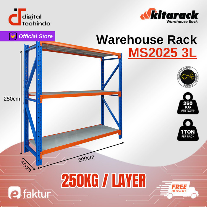 Jual Kitarack Ms Warehouse Rack Meter Lht Duty Rak Gudang Susun Shopee Indonesia