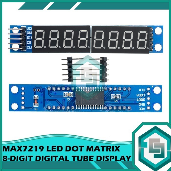 Jual Led Dot Matrix 8 Digit Max7219 Digital Tube Display Control Module Shopee Indonesia 4135