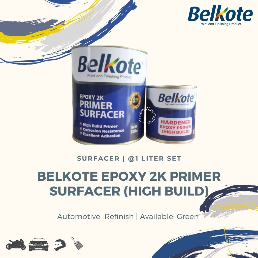 Jual Belkote Epoxy K Primer Surf High Build L Set New Formula