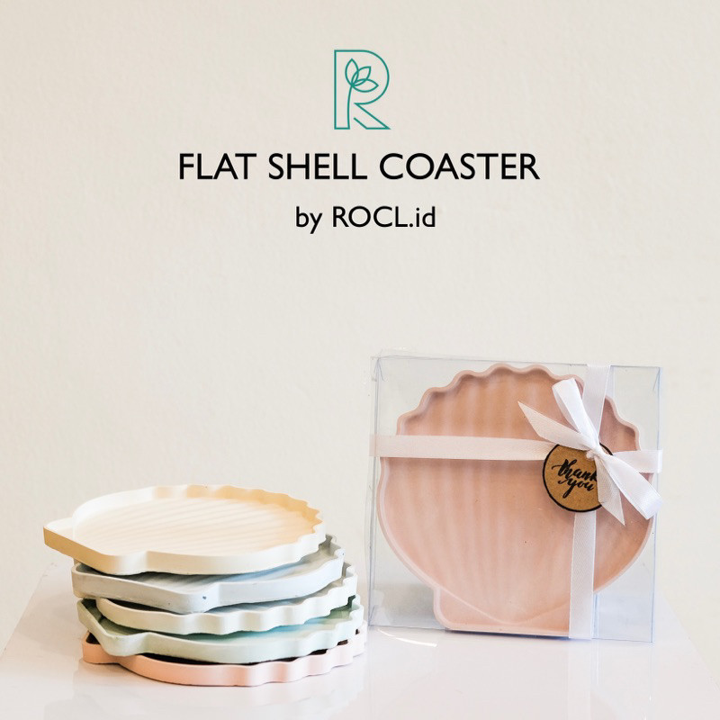 Jual FLAT SHELL COASTER / TATAKAN KERANG AESTHETIC / SOUVENIR ...