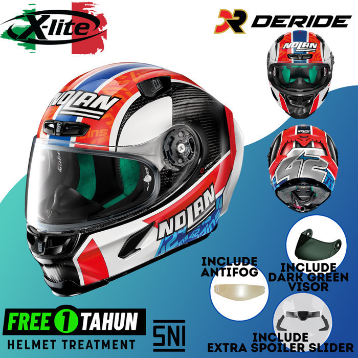 Jual Helm X-LITE X-803 X803 RS Ultra Carbon A. RINS (Col.022) SNI ...