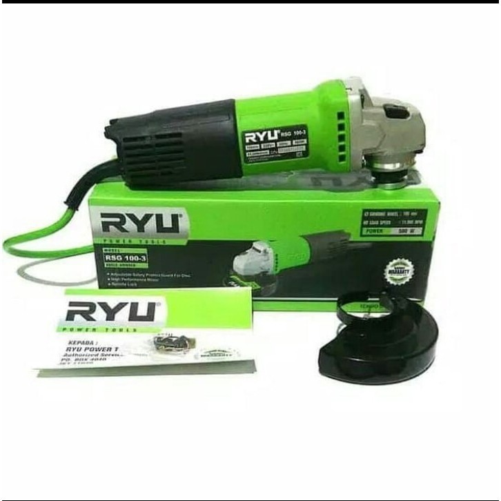 Jual Mesin Gerinda Tangan RYU / Angle Grinder RYU RSG 100-3 | Shopee ...