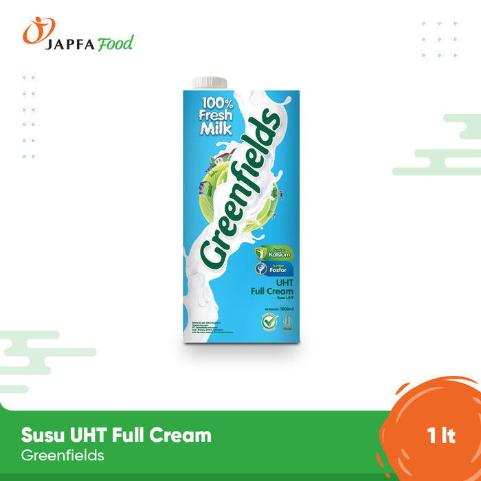 Jual Greenfields Susu Uht Full Cream 1 L 100 Fresh Milk Dari