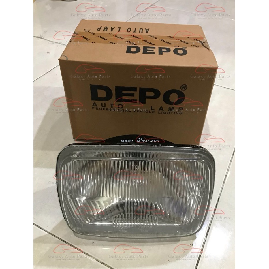 Jual HEADLAMP HEAD LAMP LAMPU MOBIL PERSEGI KOTAK 7 INCH DEPO | Shopee ...