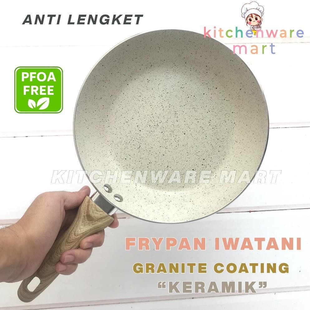 Jual Frypan Granite Iwatani Keramik Fry Pan Marble Stone Pfoa Free Shopee Indonesia