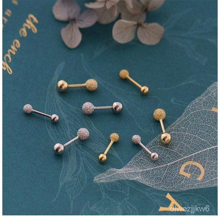Jual s925Anting-Anting Kancing Sekrup Perak Sederhana Wanita Manik ...