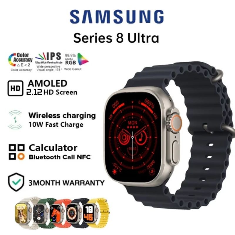 Jual 100 Original Samsung Smart Watch S8 Ultra Max 2 2 Inci Bluetooth