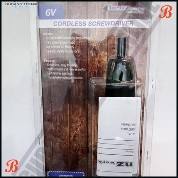Jual | TSS | CORDLESS SCREWDRIVER - OBENG CORDLESS BATERAI 6 V BENZ ...