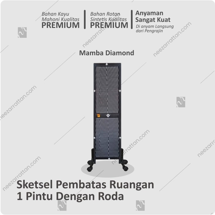 Jual New Sketsel Rotan Model Mamba Diamond, Pembatas/Penyekat Dengan ...