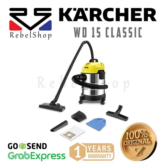 Jual Karcher WD1s / WD 1s Vakum Wet and Dry Vacuum Cleaner WD1 WD 1