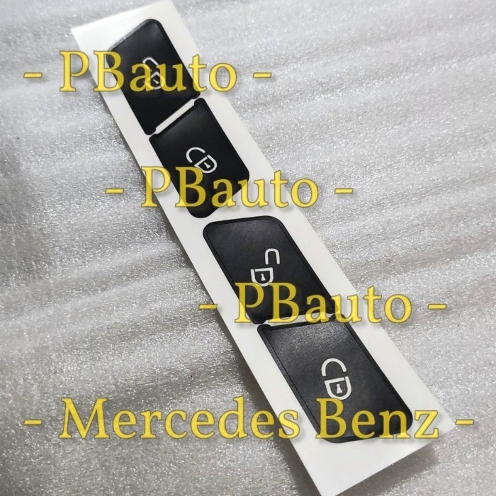 Jual STICKER LOCK UNLOCK W204 W212 MERCEDES BENZ / STIKER PINTU MERCY ...
