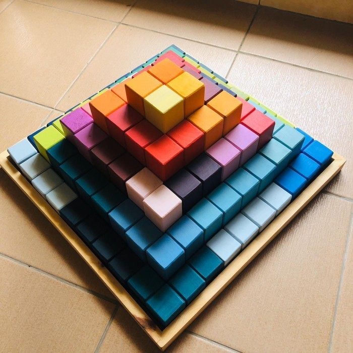 Jual Large Stepped Pyramid / Lsp In Classic Colour By Asa Montessori ...