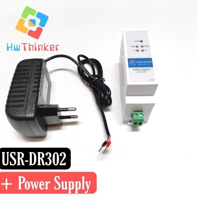 Jual USR-DR302 DIN RAIL Serial RS485 To Ethernet Converter ModBus ...