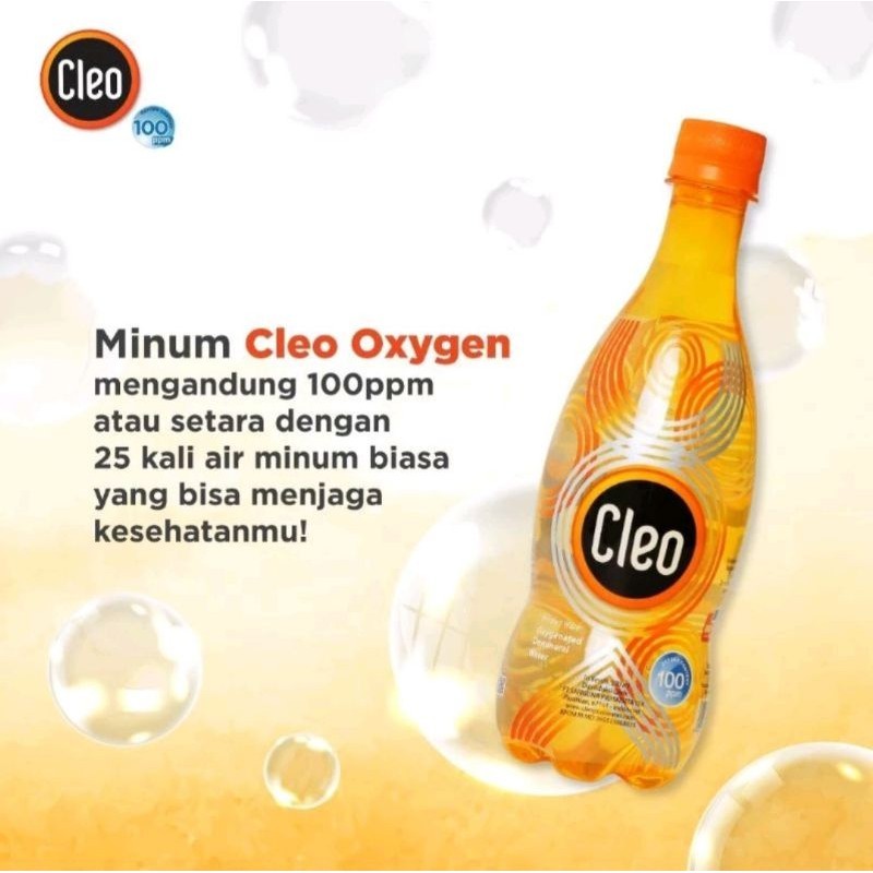 Jual Cleo Oxygen 100ppm Air Minum Demineral 1 Botol Isi 500 Cc Shopee Indonesia 6177