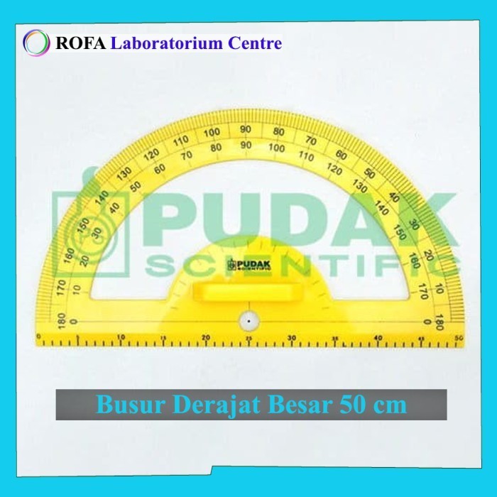 Jual Busur Derajat Besar Busur Derajat Guru Busur Matematika 50 Cm Shopee Indonesia