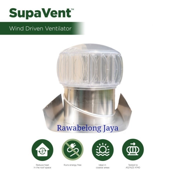 Jual Supavent Turbobeam Wind-Driven Roof Ventilation Turbin Ventilator ...