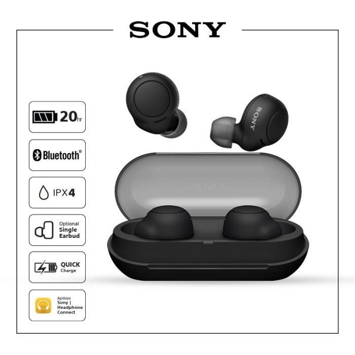 Jual Sony Wf C500 Black Truly Wireless Headphones Wfc500 Wf C500 Shopee Indonesia 2905