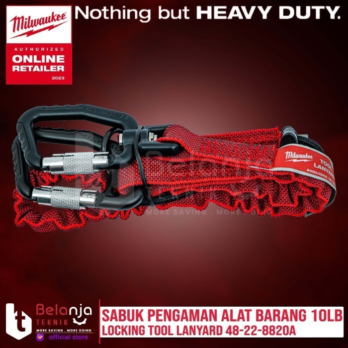 MILWAUKEE 48-22-8820 10 Lb. Quick-Connect Locking Tool Lanyard