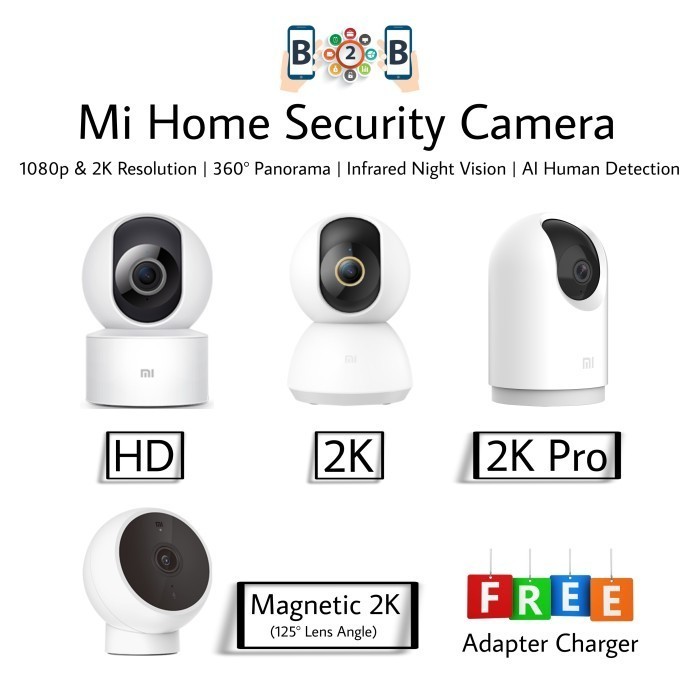 Jual xioMi Home Security Camera 360 HD / 2K / 2K Pro - Mi Smart CCTV ...