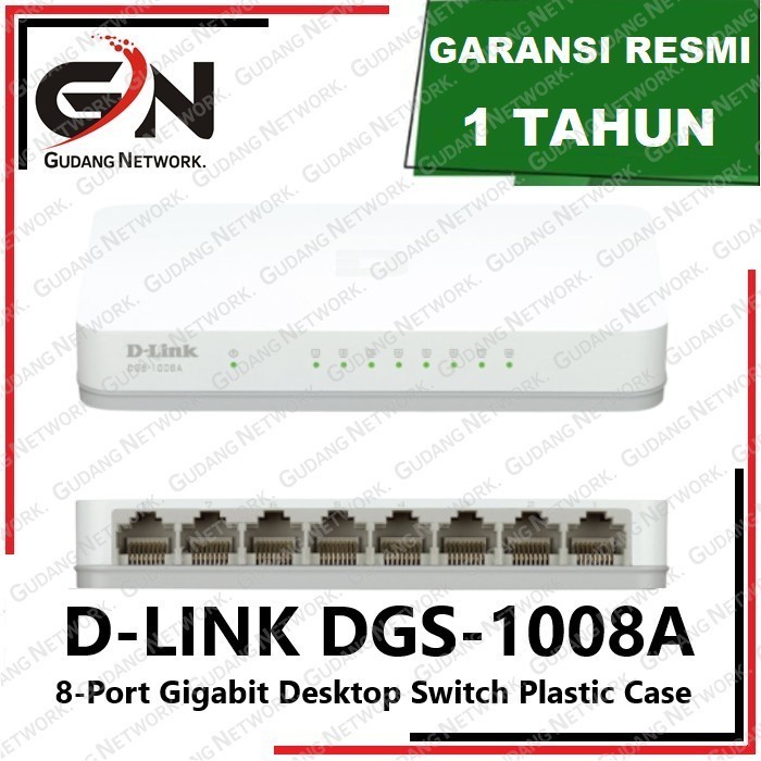 Jual D-Link Dgs-1008A 8-Port Dlink Dgs1008A 8Port Gigabit Switch Hub ...