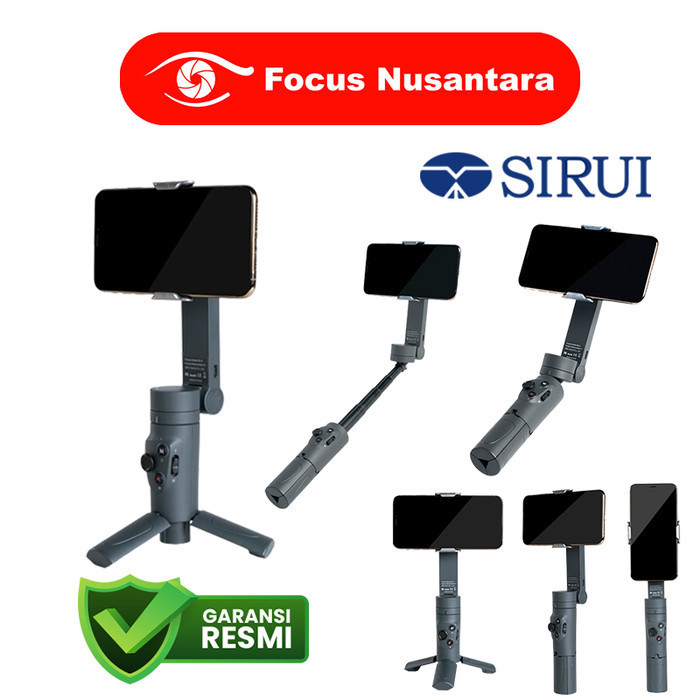 Gimbal SIRUI DUKEN Switch X 3 In 1 – Pieghevole, Selfie Stick E Mini Treppiede, Grigio Chiaro - 4