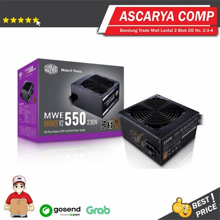 Jual Harga Disc Psu Cooler Master Mwe 550 V2 Bronze Mwe 550w 80 Bronze Shopee Indonesia