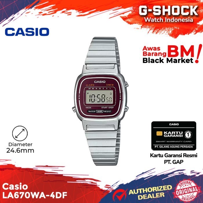 Jual Casio General La670Wa-4Df La670Wa La670 | Shopee Indonesia