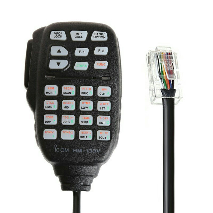 Jual Icom Hm-133V Remote Control Microphone / Hand Mic 8 Pin For Ic ...