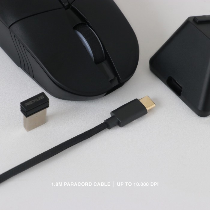Jual Rexus Shaga Rx-130 Rgb Wireless Gaming Mouse | Shopee Indonesia