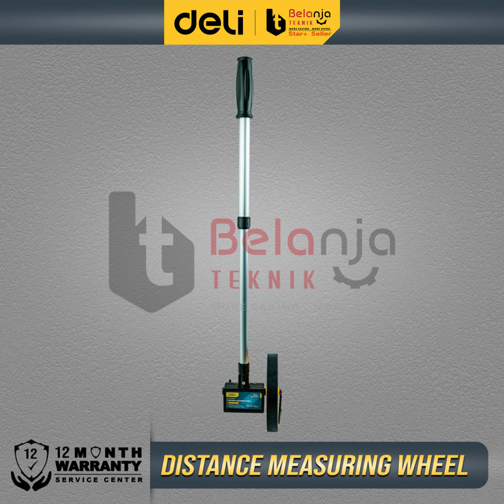 Jual Deli Measuring Wheel Meteran Jalan Dorong 1 Roda EDL330060 Meter ...