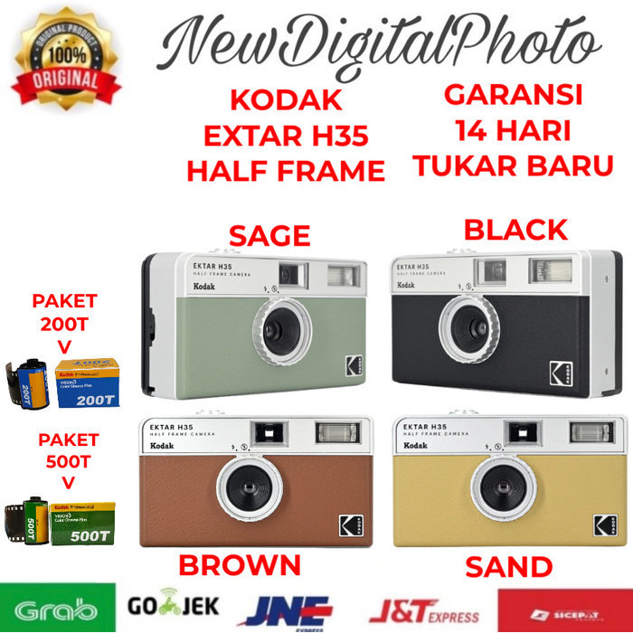 Jual Kodak Ektar H35 Half Frame Camera / Extar H 35 Original | Shopee ...